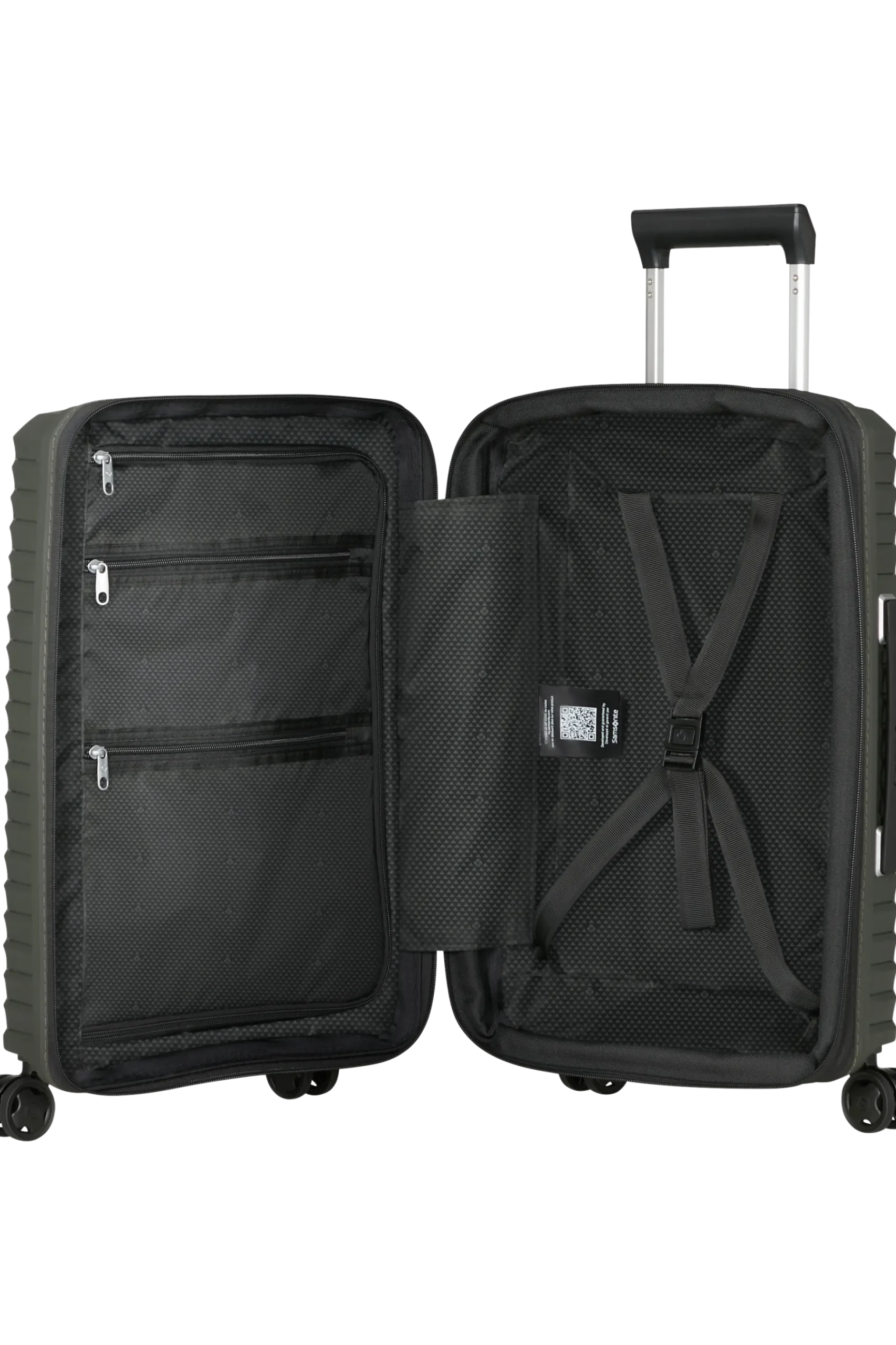 Upscape - Trolley espandibile (4 ruote) 55cm